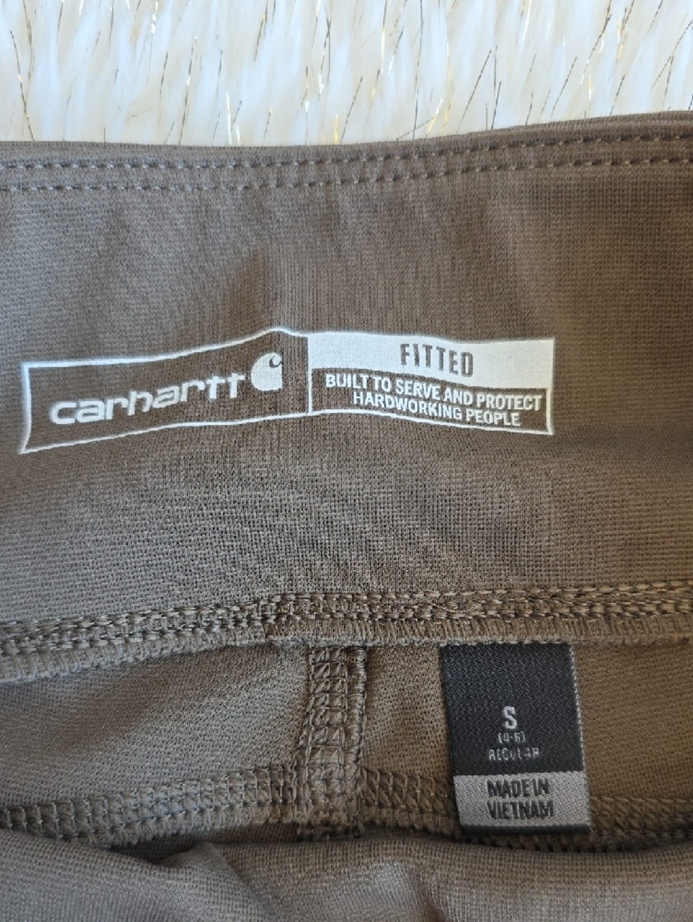 Lot of 2 Carhartt Women’s Force Fitted Utility Leggings - Size Small (4-6) - Win - Picture 3 of 11